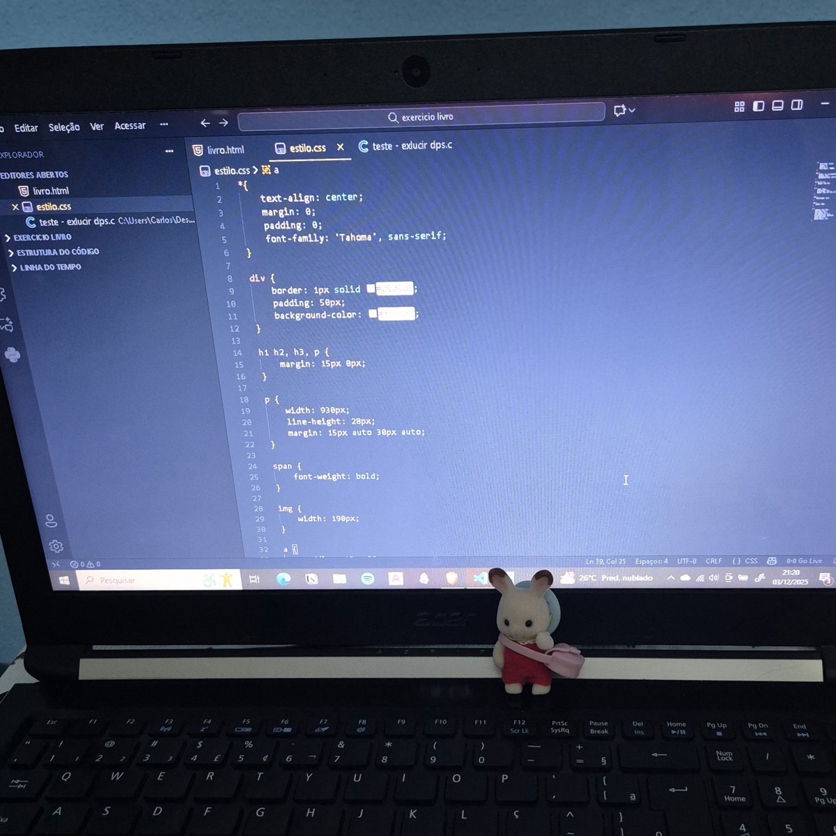 ArsPolaris's tweet image. 🌺 03/12/25 - #DesafioDaSoo
🌸 html/css
🌸 ponteiros C

🍒 exercício css de um site simples de divulgação de um livro.
E tentando fixar e entender melhor sobre ponteiros.
hoje procrastinei muito, cansaço+ansiedade, espero que amanhã seja mais produtivo