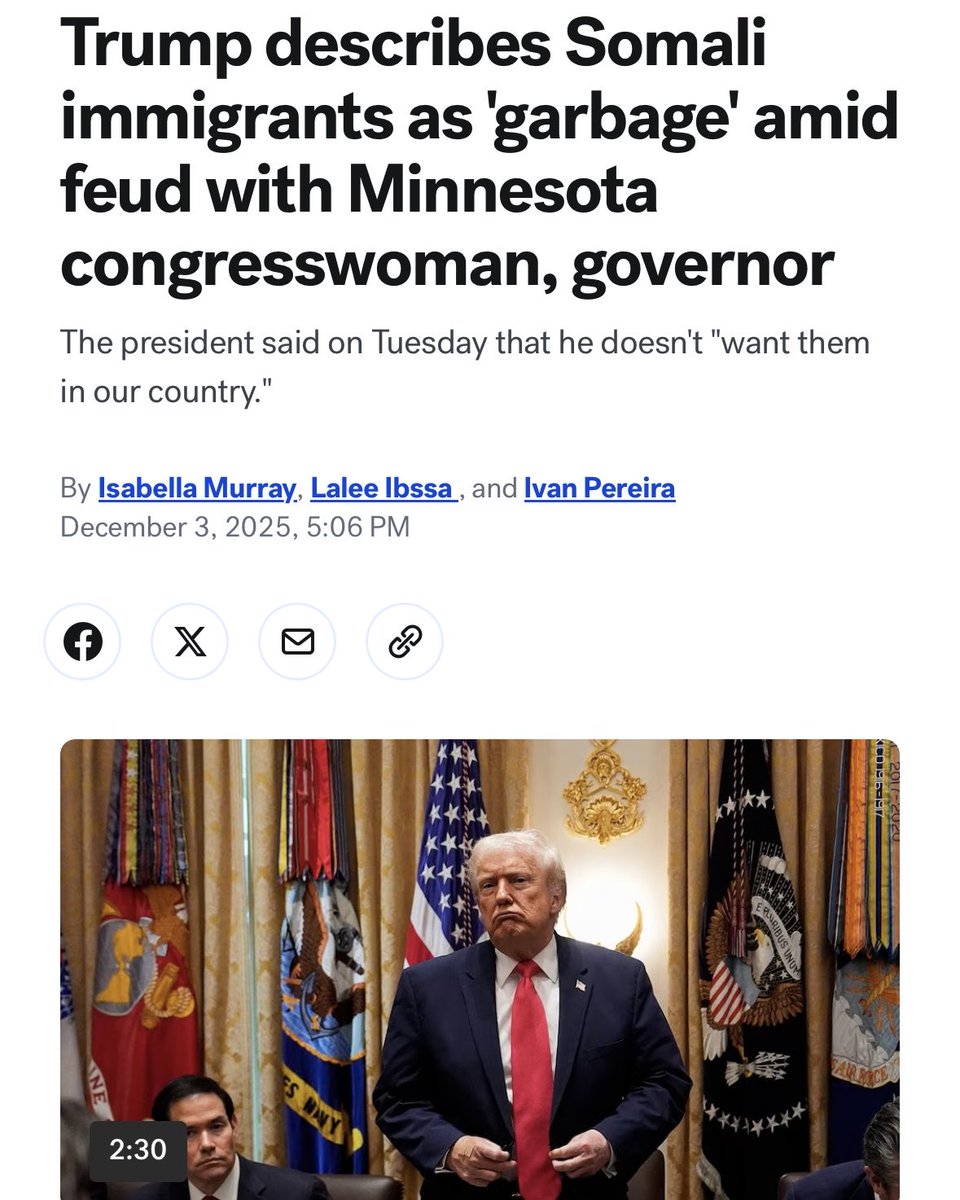 ChrisVanHollen's tweet image. Trump's attacks against the Somali community are racist, vile, &amp;amp; predictable.

As prices rise &amp;amp; his popularity plummets, Trump is resorting to hate and division — hoping he can get you to blame your neighbors, so you'll forget about his failures.

Don't drink his poison.