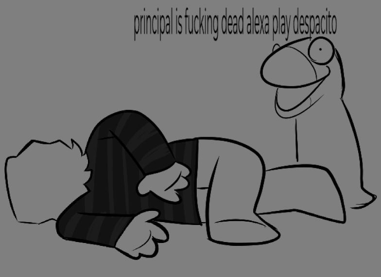 ravenfaerii's tweet image. me and my boyfriend are watching old voadam baldis basics comic dubs and im doodling #baldisbasics