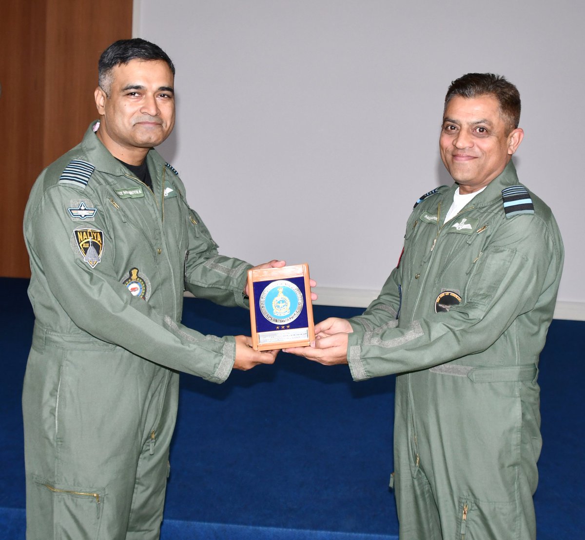 Air Marshal Nagesh Kapoor, AOC-in-C SWAC, IAF visited Air Force Station Naliya. During his visit; he addressed the troops, reviewed operational preparedness and stressed on the importance of training, technological integration &amp; civil - military liaison for national security.