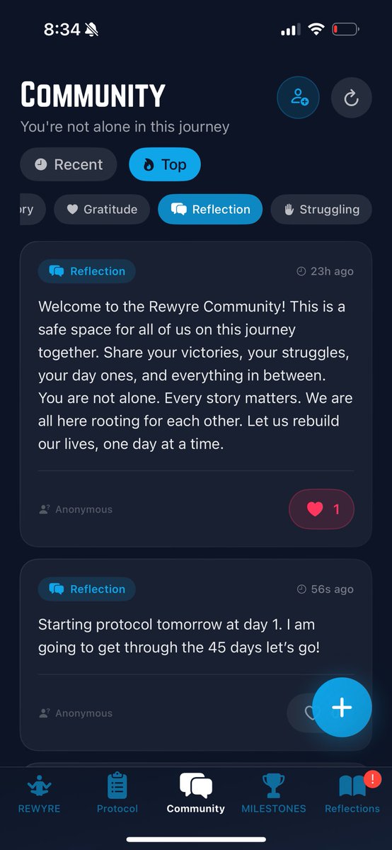 Two big upgrades will be released very soon. 

The Rewyre Protocol: your daily system for discipline, focus, and taking full control.

The Rewyre Community: a brotherhood of men building stronger minds together.

This is the next chapter.
Rewire your mind. Rebuild your life.