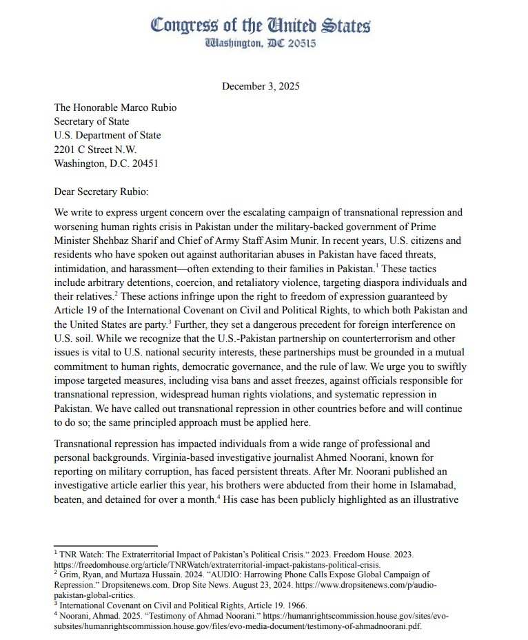 Coalition to Change U.S. Policy on Pakistan (CUSP) tweet media