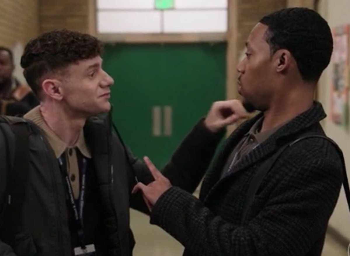 inmyhometown's tweet image. they are so golden retriever and black cat energy #AbbottElementary