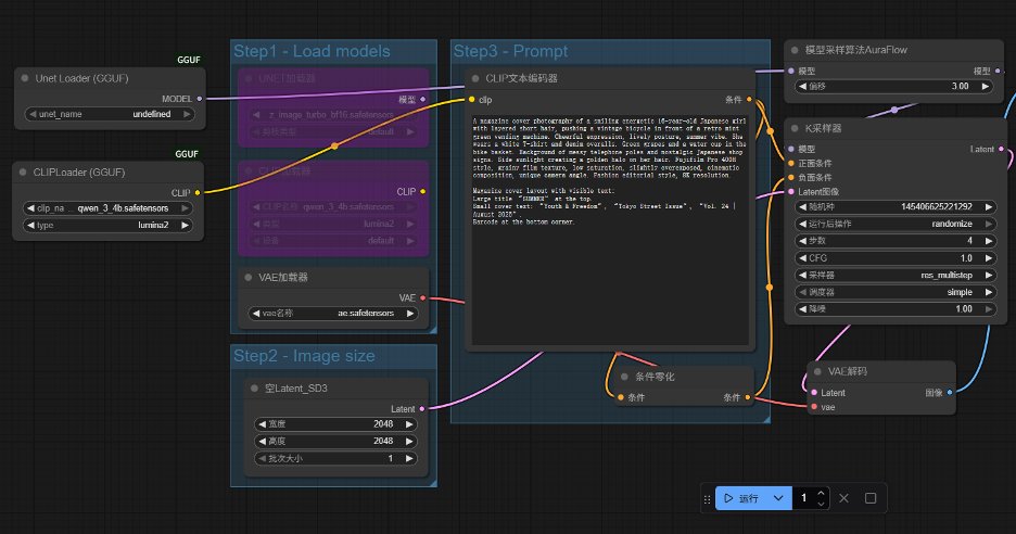 3) 저메모리 워크플로(6-8GB VRAM 사용자)를 위한 GGUF 양자화 방식
RTX 3060(6GB)이나 RTX 4050과 같이 6~8GB의 비디오 메모리가 있는 장치를 사용하는 경우 GGUF 양자화 방식을