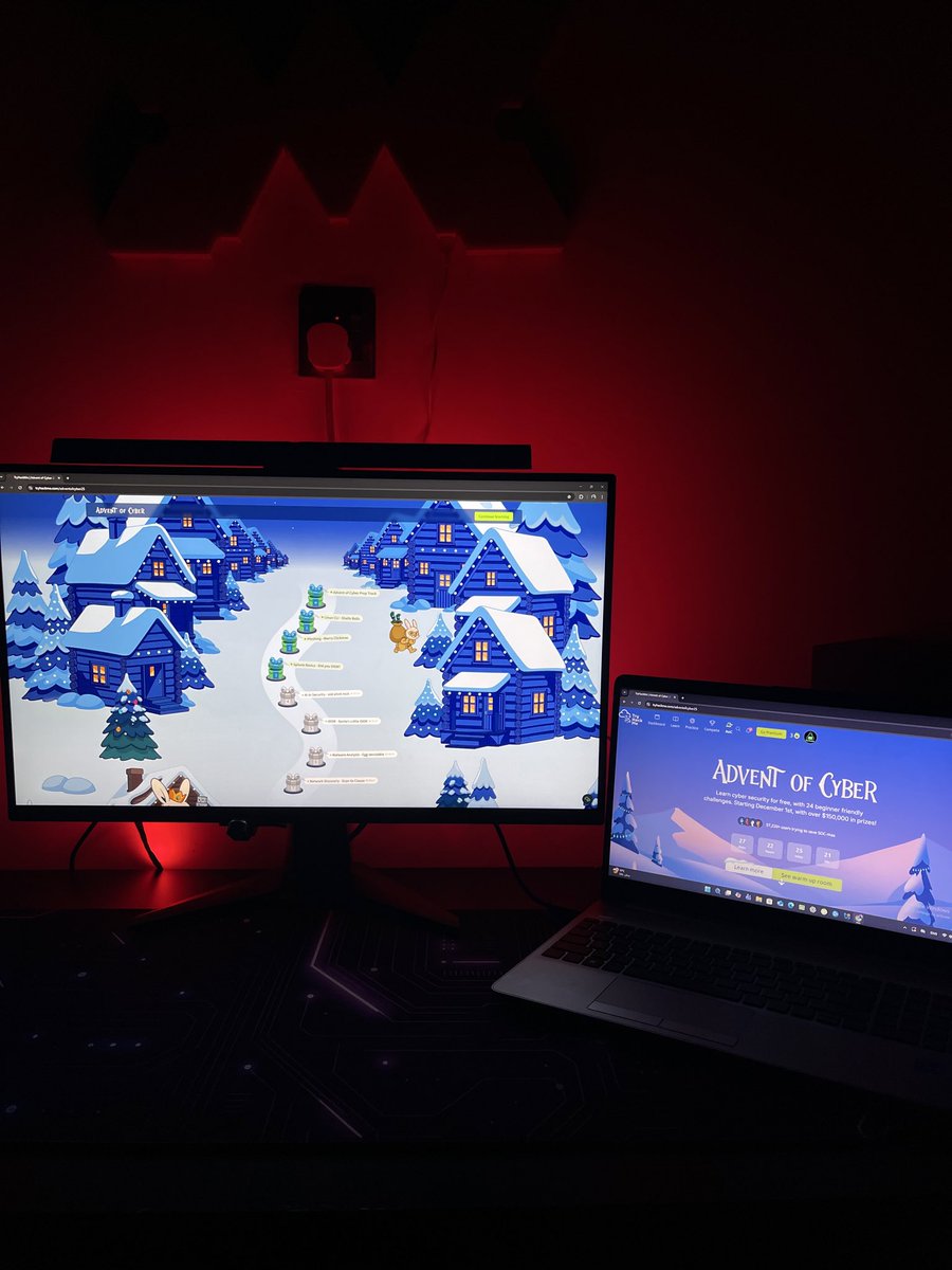 _alimazen_'s tweet image. Advent of Cyber — ready to grind! 🔐❄️
@tryhackme 
#AdventOfCyber2025