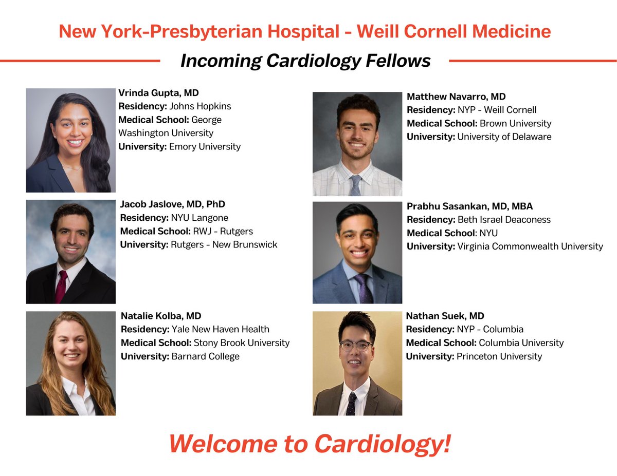 Weill Cornell Cardiology Fellowship tweet media