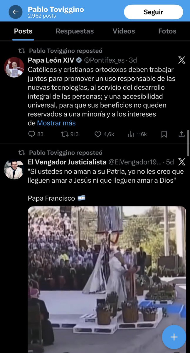 El perfil de Pablo Toviggino se convirtió en un santuario 🙏🙏🙏🙏

No existe ningún Dios en ninguna religión actual del mundo capaz de salvarte, gordo.