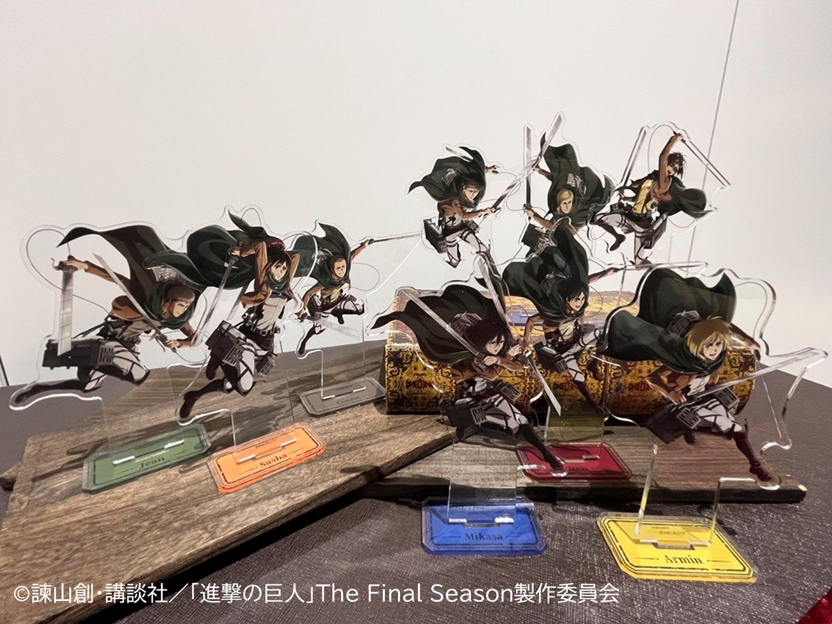 attackon_memory's tweet image. 【大阪会場】

進撃の巨人 Attack on Memory
👣～記憶への進撃～👣

会場では様々なオリジナルグッズを展開中！
皆様のご来場をお待ちしております✨

HP▼
event.bandainamco-am.co.jp/cx/attack-on-m…

在庫表▼
bandainamco-am.co.jp/crossstore/sto…

＃shingeki #記憶への進撃