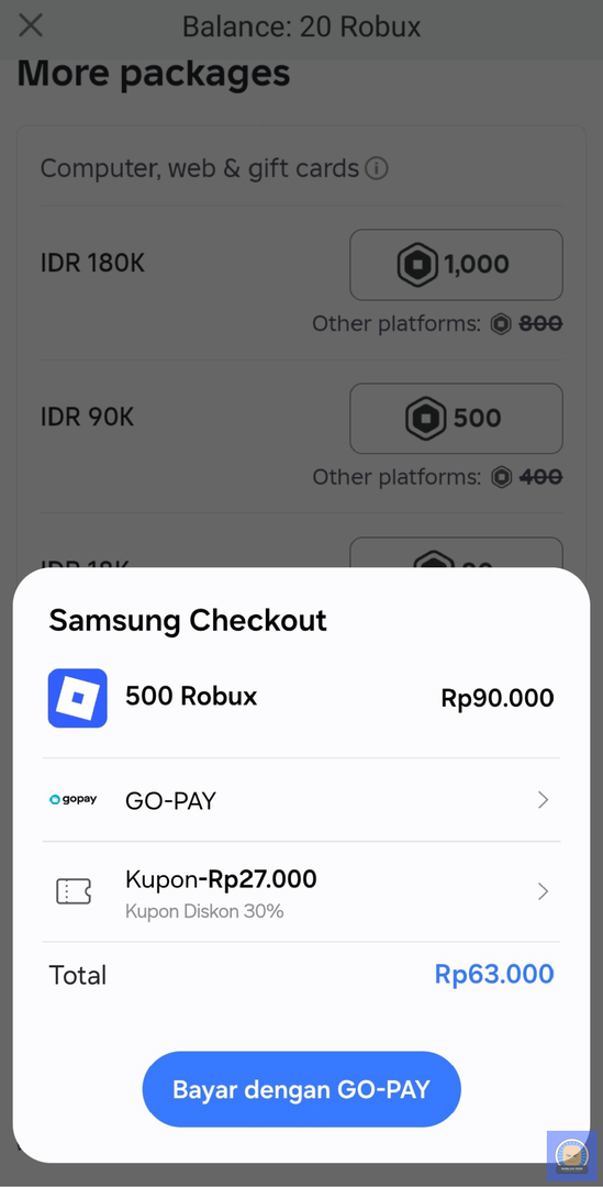 roblox_fess's tweet image. Jangan lupa dipake man teman voucher nya lumayan dapet potongan 30% hihi !roblox