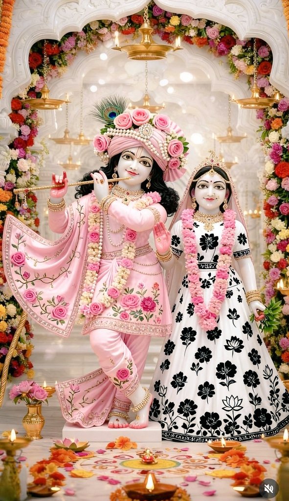 🌞 सुप्रभात 🌞
🌹जय श्री कृष्ण🌹

🌷राधे-कृष्ण हमें सिखाते हैं कि
प्रेम मन को शांति देता है
और विश्वास जीवन में ताकत भरता है।
कृष्ण का स्मरण चिंता को दूर करता है,
राधे का नाम भक्ति का भाव जगाता है।

दोनों का साथ जीवन को सुंदर बनाता है
और दिन को शुभ कर देता है।
राधे राधे 🙏