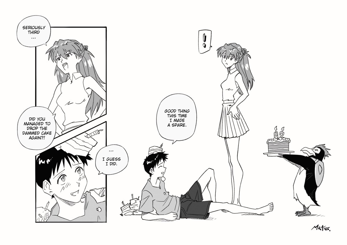 MRAartworks's tweet image. Careful, he’s learning.

#EVANGELION