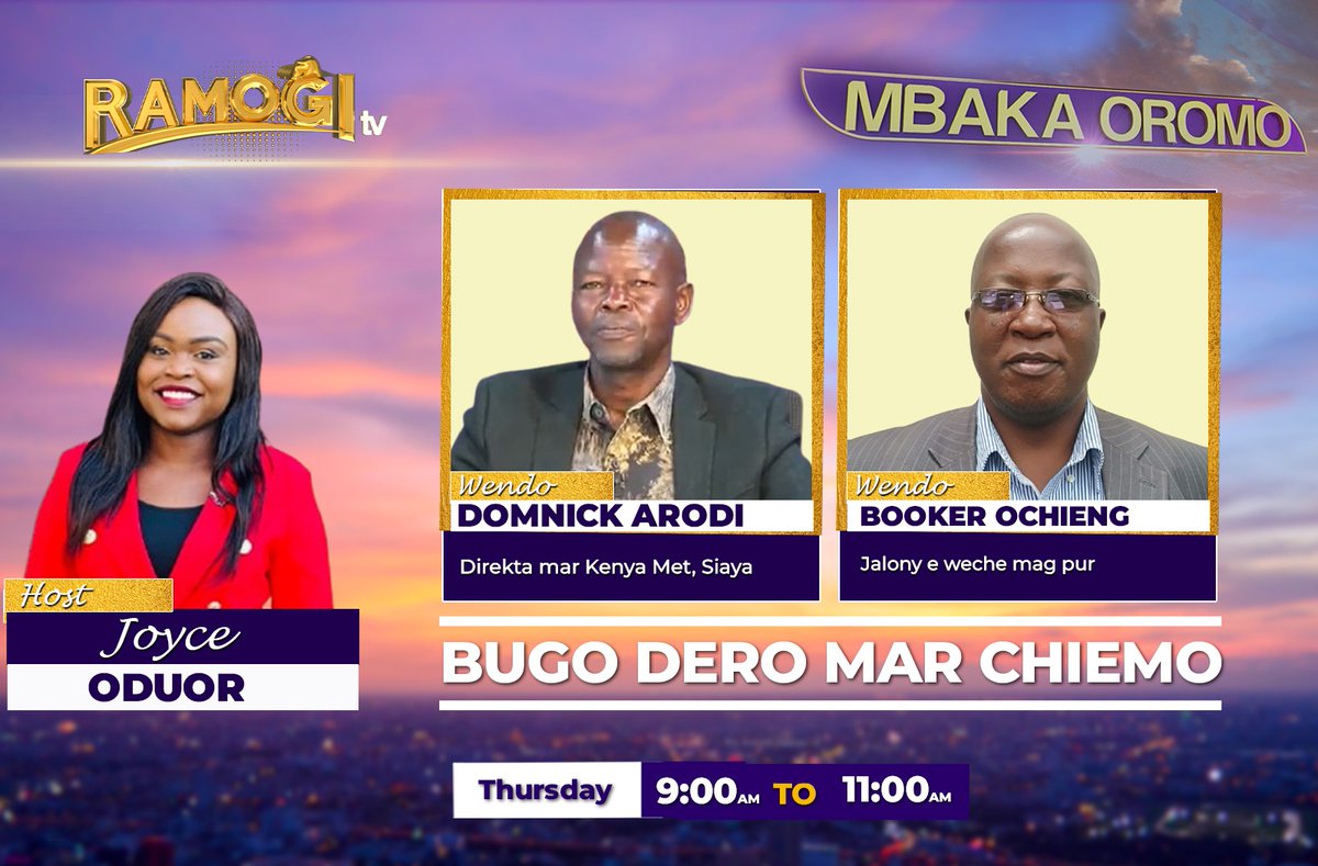 TWAK MABIRO: Bugo Dero Mar Chiemo; Kochakore sa Adek okinyi e #MbakaOromo kod <a href="/joyceoduor_/">Joyce Oduor</a> . Mana e #RamogiTV