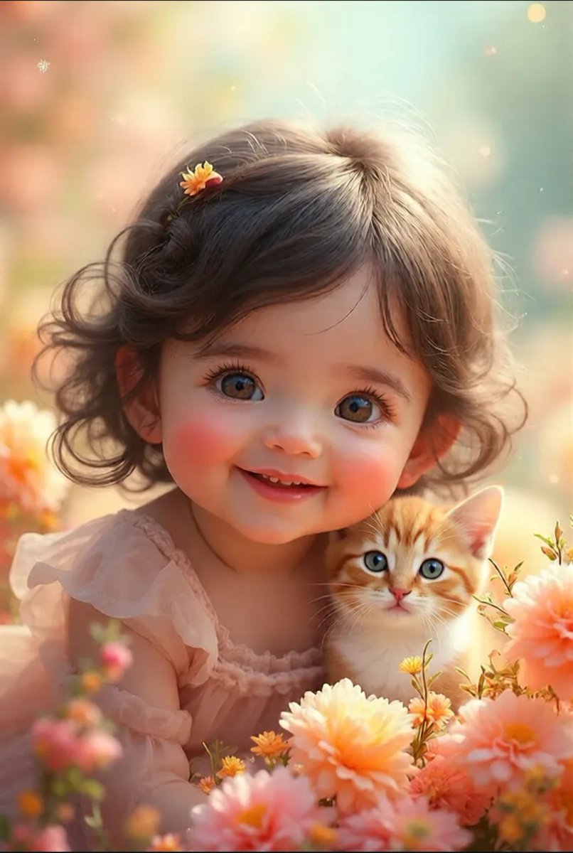 スマイル／SMILE

#AIart #AIアート｜少女｜猫