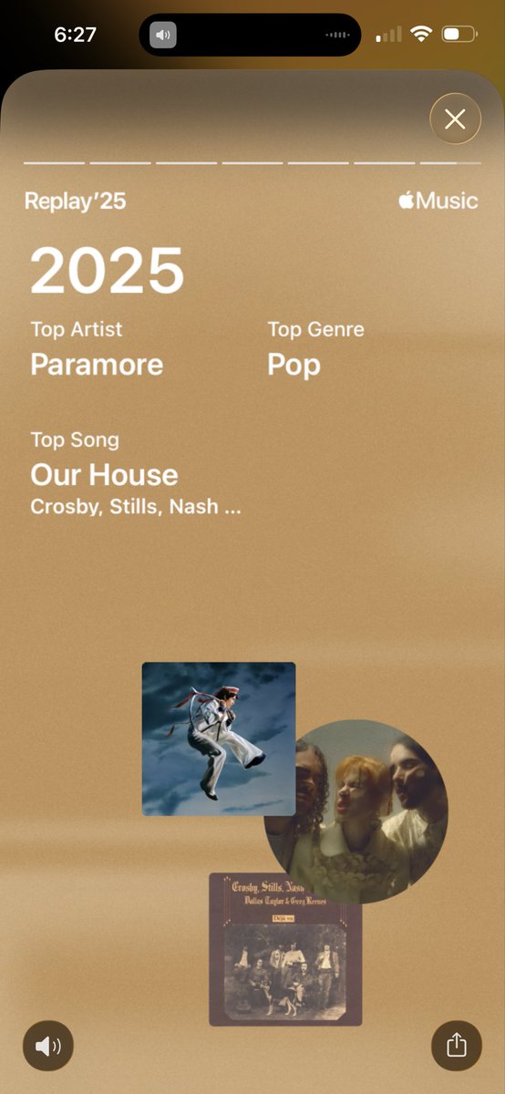 Don’t use Spotify anymore but here is my last wrapped from them and the first wrapped from Apple Music