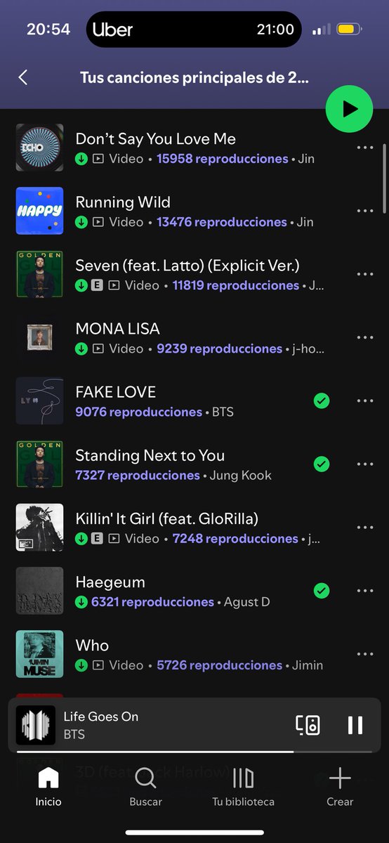 Ivonne_BTS_JK's tweet photo. @pjmIesviu #ARMYSpotifyWrapped 💜 https://t.co/2NgllGfrRn