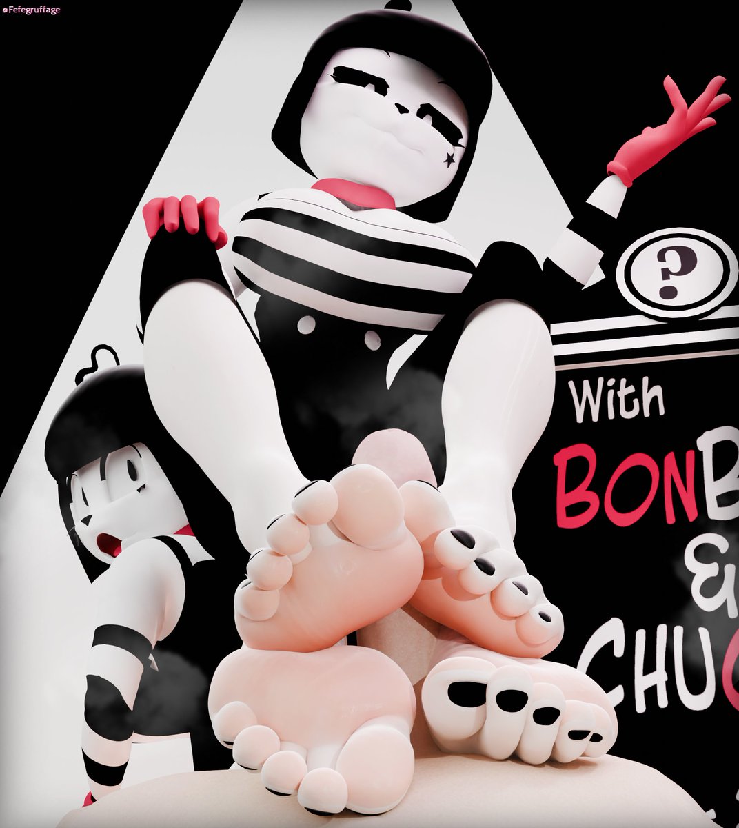 Fefegruffage feesie👣👣🔞 (commissions open) tweet media