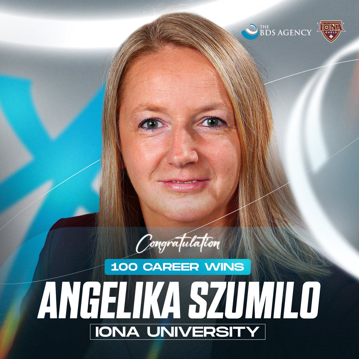 Congratulations to <a href="/IonaWBB/">Iona Women's Hoops</a> Head Coach <a href="/CoachAngSzumilo/">Coach Ang Szumilo</a> on earning her 100th career win!