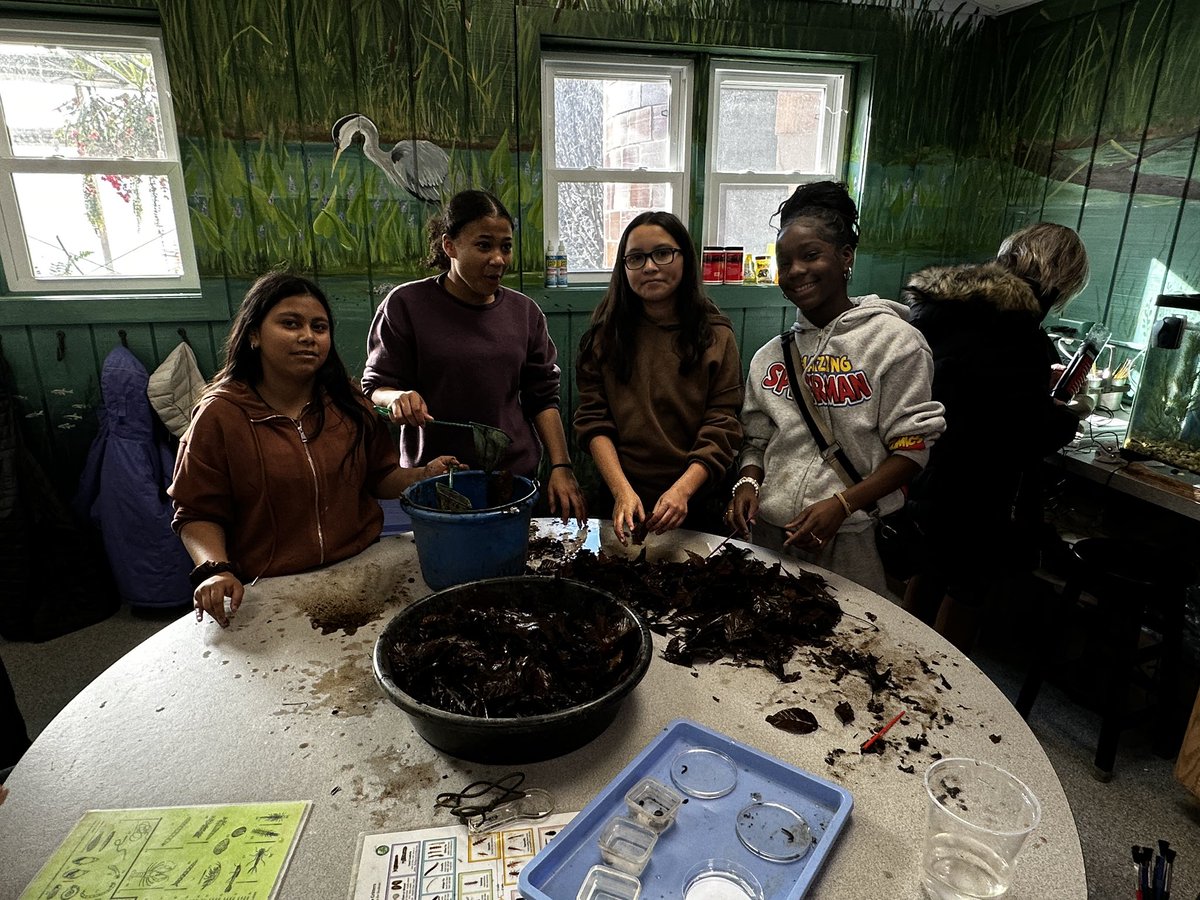 CCPS_ODS's tweet image. West MS week 1: purple group collected data to determine if the stream is healthy #ODSchangetheworld