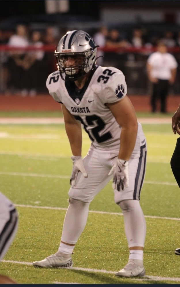 Senior season highlights 
C/O 2026 MLB
GPA 3.0
120 tackles 
2 blocked FGs 
All MAC RED
1st Team All County LB
<a href="/CoachJasonBaur/">Jason Baur</a> <a href="/DakotaFootball/">Dakota Football</a> 

hudl.com/v/2T8VhX