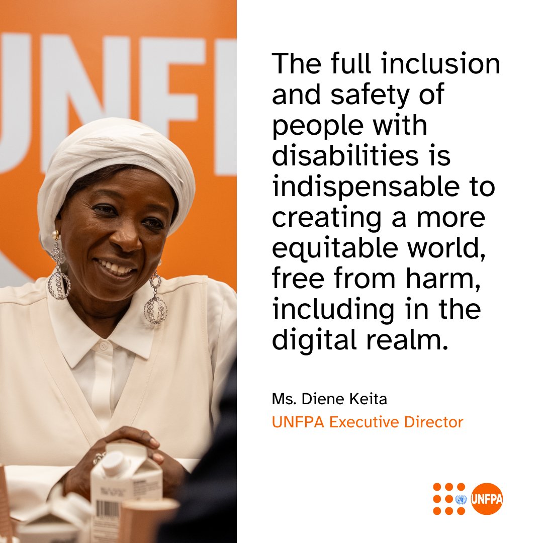 In today's world, realizing rights and choices for all depends on the safe use of technology.

On International Day for Persons with #Disabilities, see <a href="/unfpachief/">UNFPA Executive Director</a>’s statement on working together to create inclusive spaces where all people can thrive: unf.pa/ssp
