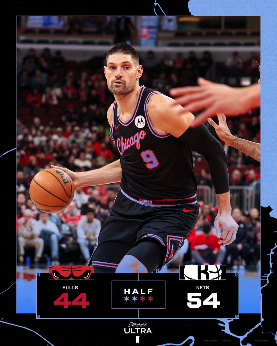 Halftime.

Giddey: 15pts/7reb
Vooch: 9pts/8reb 