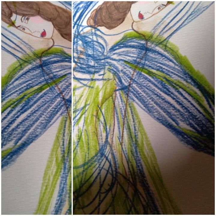 Art of the Day! "Not Sure Angel. (her gaze is sure)". Buy at: ArtPal.com/Brenniewebb?i=…