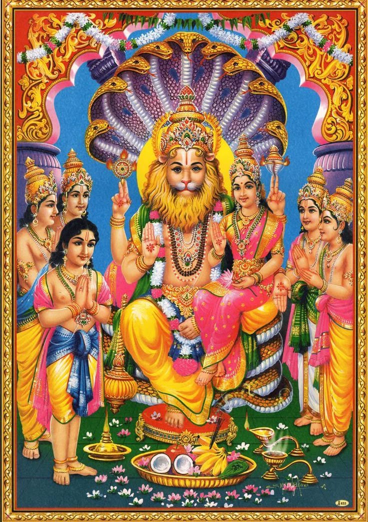 AshtBhujaji's tweet image. 🌺 जय श्री नरसिंह भगवान और माता लक्ष्मी 🌺

🙏 संकट मोचन, भक्तों के रक्षक, और असीम कृपा के स्वरूप श्री नरसिंह भगवान की कृपा से जीवन में साहस, शक्ति और सफलता आती है।
💫 माता लक्ष्मी, जो वैभव और समृद्धि की देवी हैं, उनके आशीर्वाद से हर घर में सुख-शांति और धन-धान्य की वृद्धि होती…