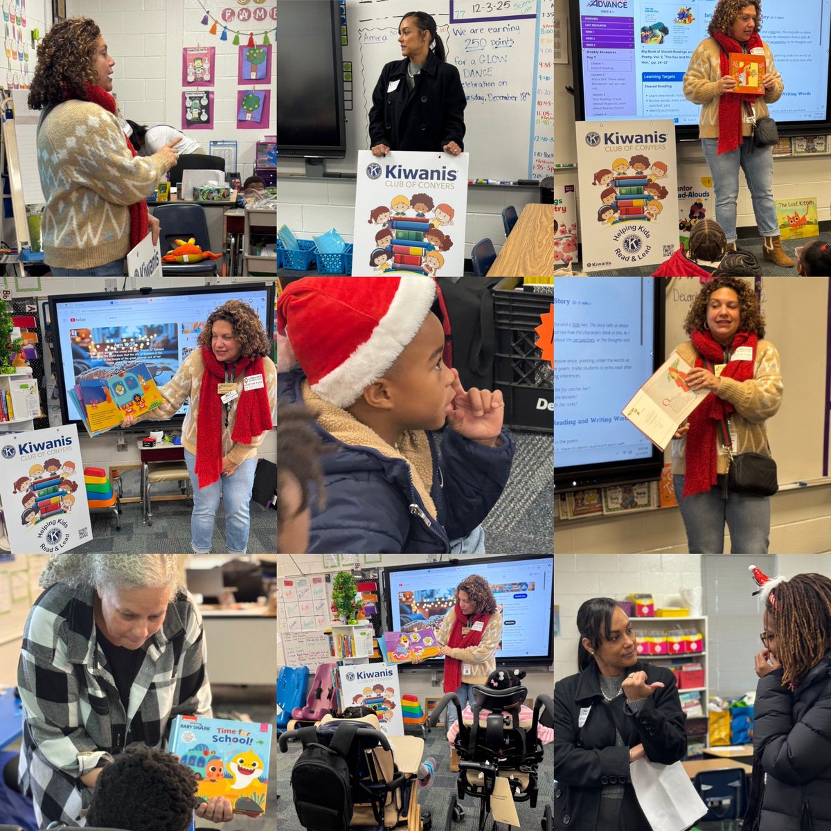 RCPS_EarlyLearn's tweet image. “Storytime magic at Lorraine Elementary! Mrs.  Everhart with Parents as Teachers and fellow Kiwanis Club members  share books and smiles with our K–3 students today.”
#readtolead #pat #dph #parentsasteachers #kiwanisclubofconyers