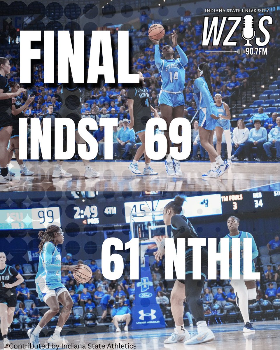 The girls came to PLAY!
Tune in to the next broadcast for WZIS for Men's Basketball back here at the Hulman.