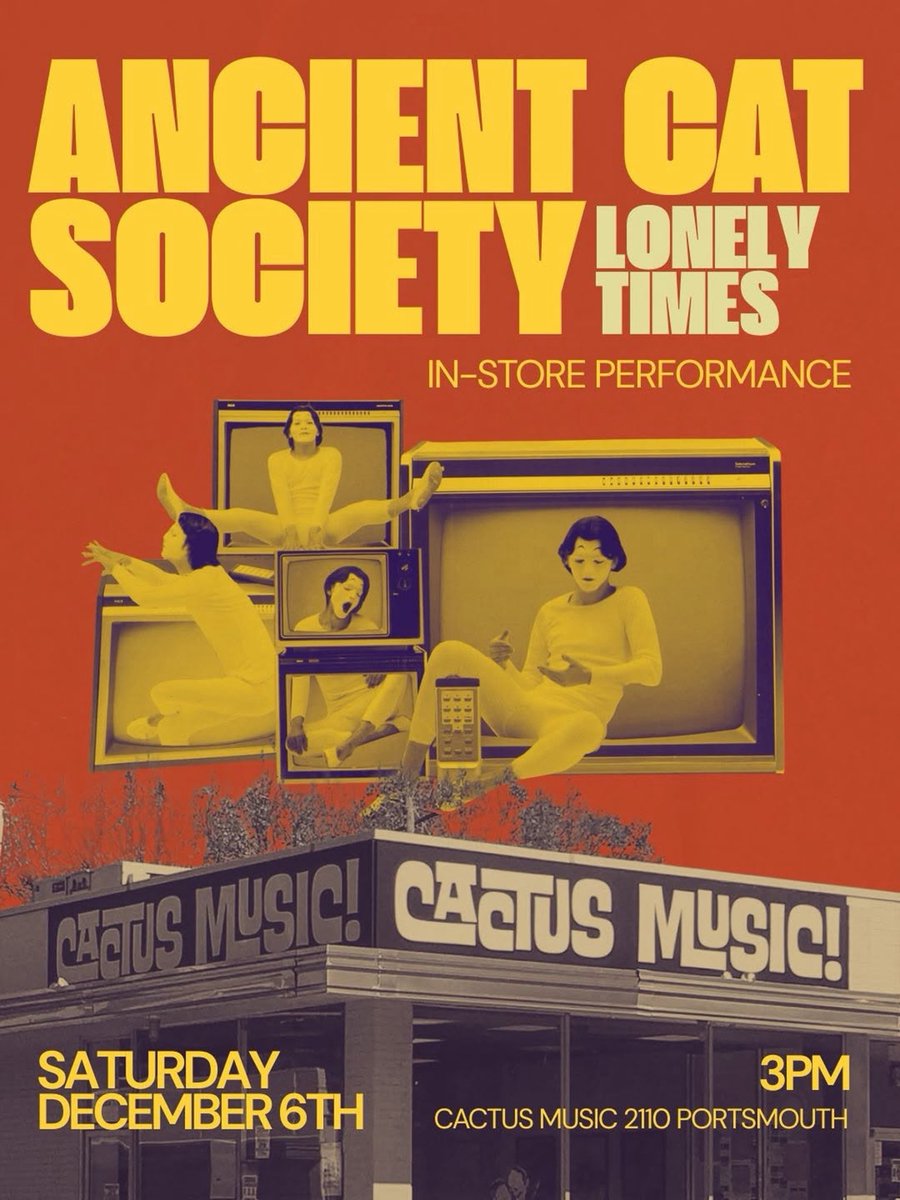 Happy to host William for his author session on Saturday, 12/06/25 at 1 PM, AND Ancient Cat Society album release performance at 3 PM as part of our customer appreciation day event!