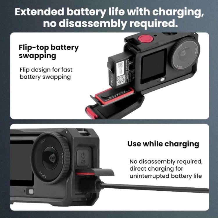 SunskyOnline's tweet image. Flymile Cage for DJI Osmo Action 6:
 
➤ Aluminum Alloy Frame
➤ Cold Shoe &amp;amp; 1/4" Thread
➤ Side Access for Battery/Card
➤ Strong Magnetic Mount
 
👉bit.ly/44AhMkw
#OsmoAction6 #CameraCage #VloggingGear #Flymile