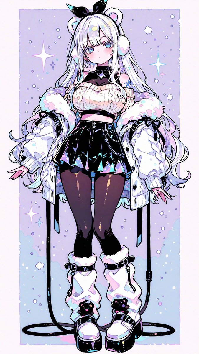 yoyon_mofmof's tweet image. 影を少しでも早く解くためにGemini作衣装を公開しますね！
冬の白ギャルファッションらしいです！
どんどん使ってください🤭
プロンプトはALTに載せてます😌