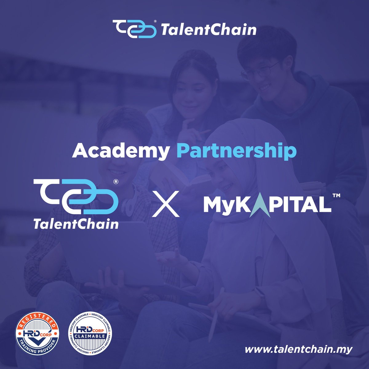MasverseHub's tweet photo. 💰💹 MyKapital x TalentChain 👨‍🎓⛓️

MyKapital has officially partnered with TalentChain as their Academy Partner, bringing HRDF-Claimable smart investment courses to help you build a stronger financial future. 📈✨

Every credential will be minted on @MasChainMY for authenticity, transparency, and trust. ⛓️🔐