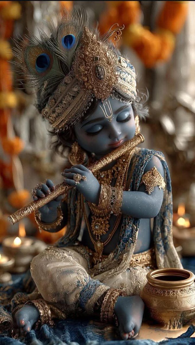 life_of_meera's tweet image. लाल ही लाल के लाल ही लोचन,
                लालन के मुख लाल ही बीरा।
लाल बंधी कटि काछनी लाल के,
                 लाल के सीस पे लाल ही चीरा।।
लाल ही वागे बने अति सुन्दर,
                   लाल खड़े जमुना के तीरा ।
गोविंद यों प्रभु शोभा बखानत,
                   लालन कंठ बिराजत…