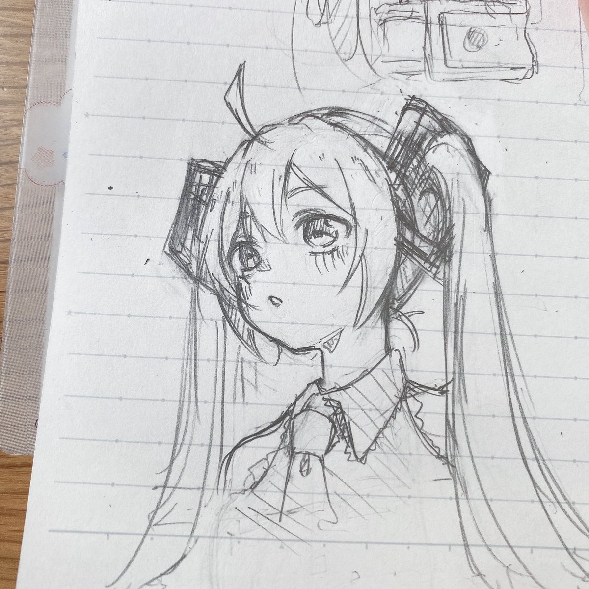 _ringo_mic_'s tweet photo. ミクちゃんで描きたかったらくがき https://t.co/gsNfIcy74H