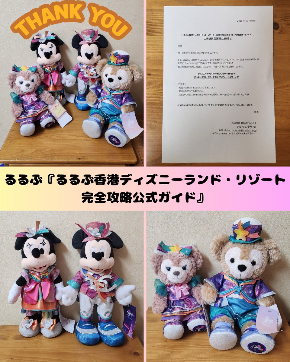 ディズニー 20周年 記念ぬいぐるみ 4体セット ミッキー ミニー