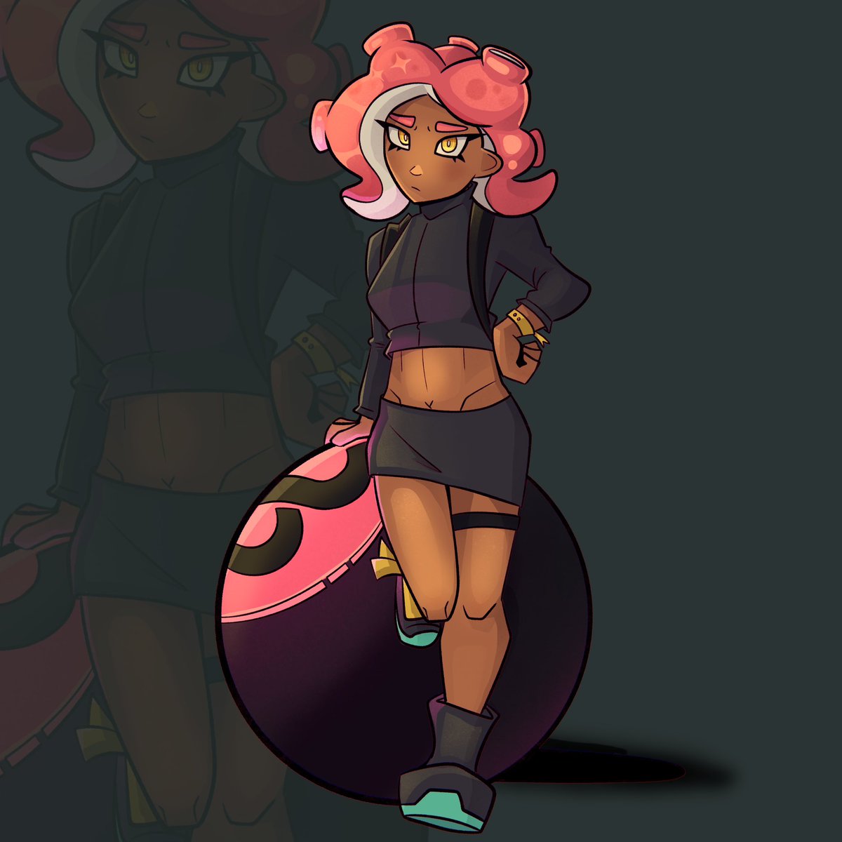 craitlin's tweet image. I've been playing through octo expansion again and I think agent 8 is one of the characters of all time #splatoon #Splatoon3 #splatoon2 #agent8 #splatoonfanart #SplatoonArt