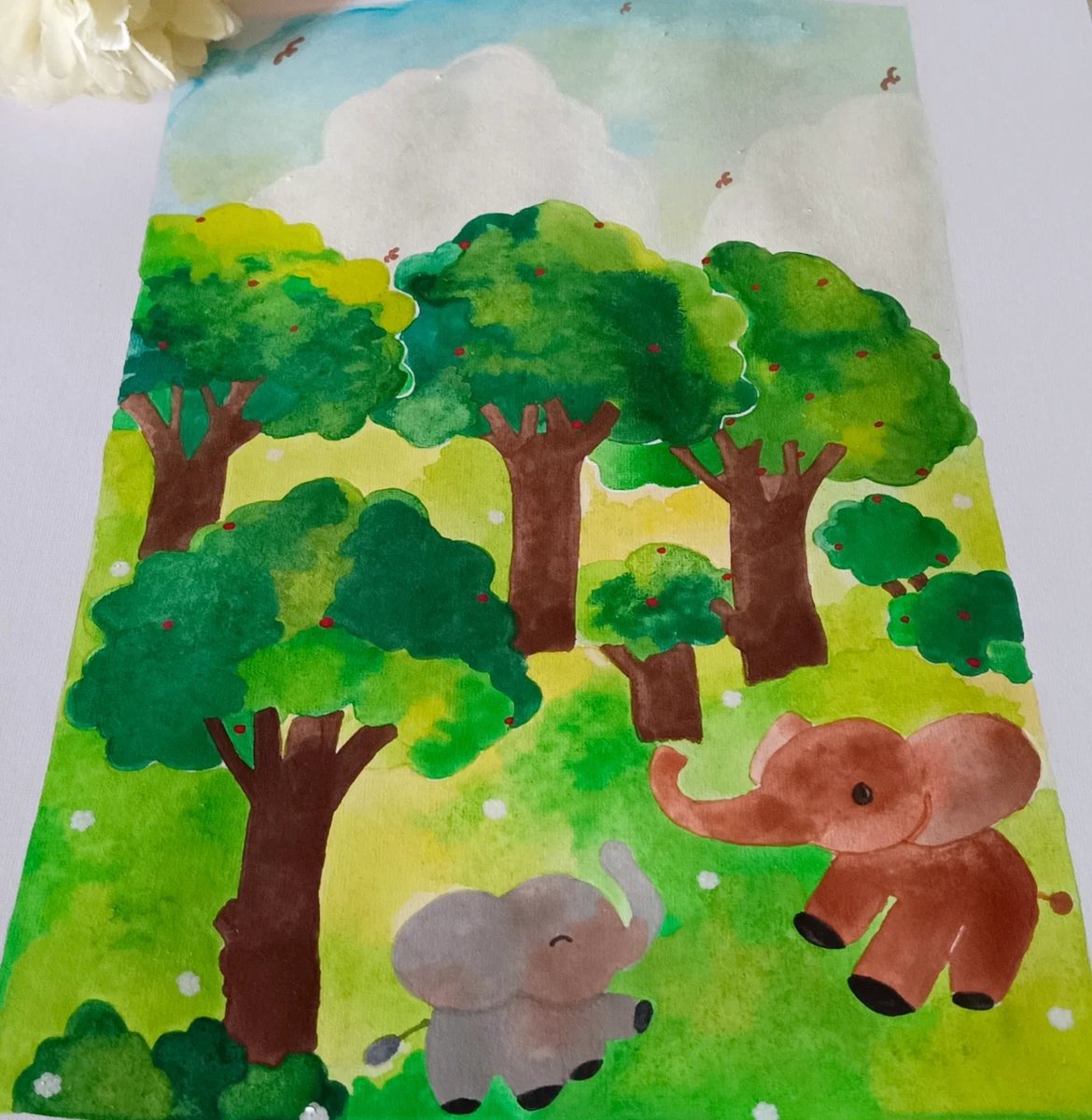 evayahya's tweet photo. The jungle is the home of elephants; don't destroy their home 🐘🌳🍂
By EvaYahya

Mari kita menjaga hutan, jangan merusak habitat flora dan fauna.

#forest #nature #sumatranelephant #elephanthabitat #watercolour #drawing #painting #artwork #illustration #artdaily https://t.co/ZqyQutn3od