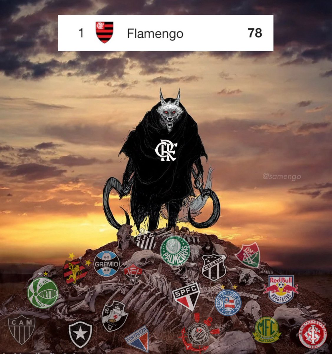 samengo_ofc's tweet image. O COISA RUIM É CAMPEÃO BRASILEIRO CARALHO