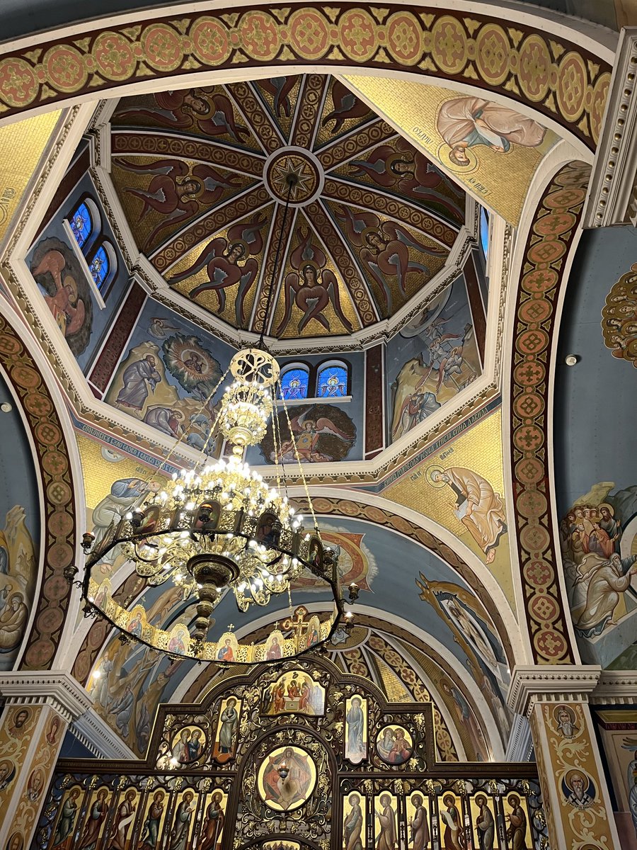 chasingdomes's tweet image. Sts. Cyril and Methodius Ukrainian Catholic Church in St. Catherines, Ontario on a crisp fall day