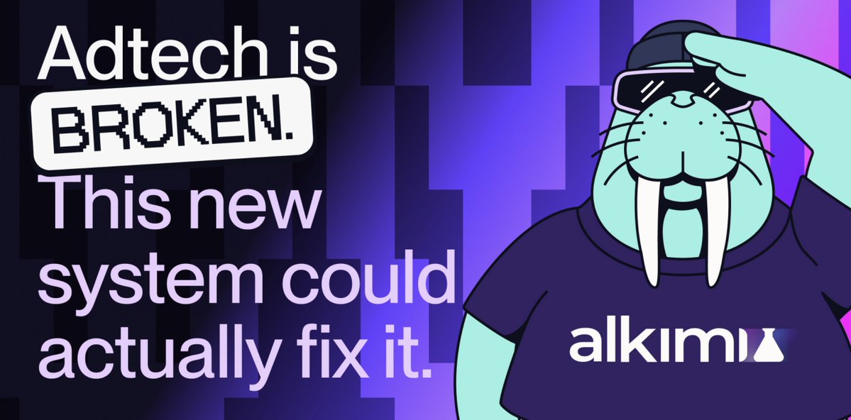 WalrusProtocol's tweet image. Your ad dollars disappear into hidden auctions and nobody knows where they go 💸

Alkimi flips this: because every impression is stored on Walrus, every auction is transparent - meaning you can actually verify the 25M+ ads seen daily. Plus, AdFi turns ad data into programmable…