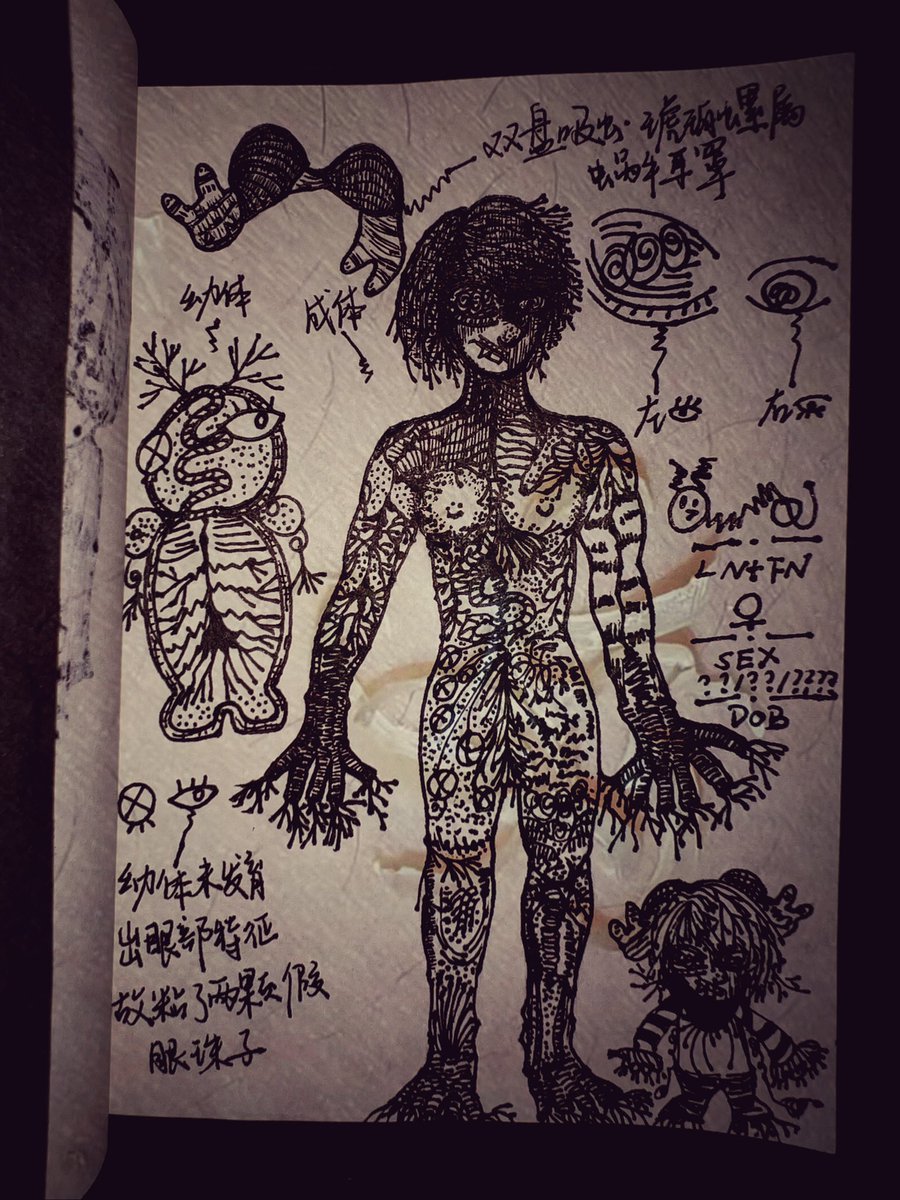 FpCatk's tweet photo. #oc #wlw 寄生在口腔的棘颚口线虫
这是我爱（坏主）人的oc：EN，
我的oc是寄生虫虫巢转变的生命体：OU，她的一部分想存在EN的口腔里，灼热她的感官，瘙痒她的电波…

暖巢吞齧
OU会被EN吞掉，在她的子宫里
“我是你的”
突然想到Pussy Palace这首歌 https://t.co/ddKL7meir5