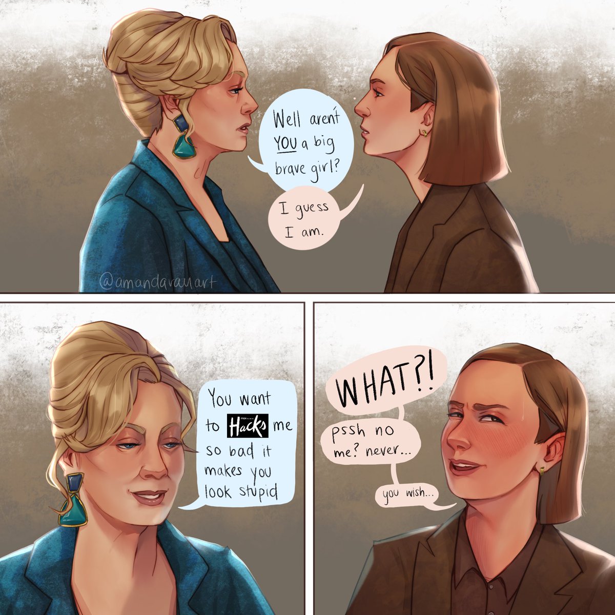 amandarauart's tweet photo. what actually happened during the season 3 finale… #HBOMax #HacksOnMax https://t.co/2rfzhdwuXe