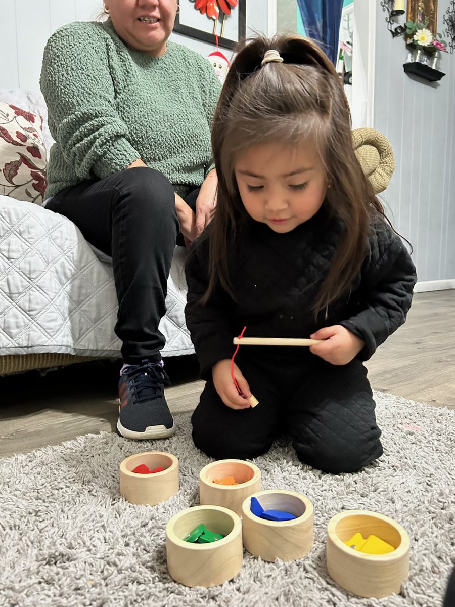 RCPS_EarlyLearn's tweet image. Mom and student J fishing for shapes during a PAT visit with Mrs. Gutierrez.
#familyfun #parentsasteachers #pat #dph #learning