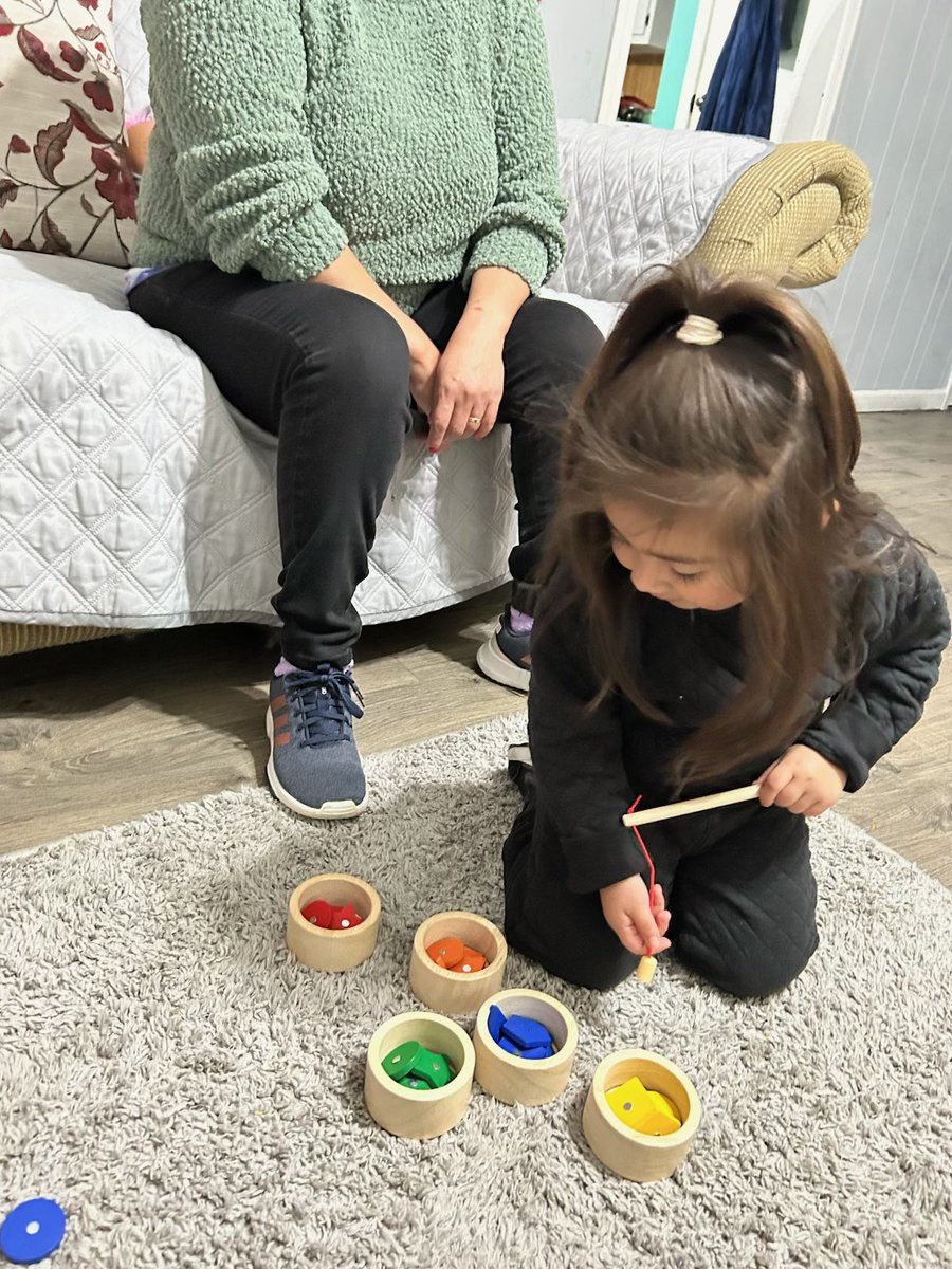 RCPS_EarlyLearn's tweet image. Mom and student J fishing for shapes during a PAT visit with Mrs. Gutierrez.
#familyfun #parentsasteachers #pat #dph #learning