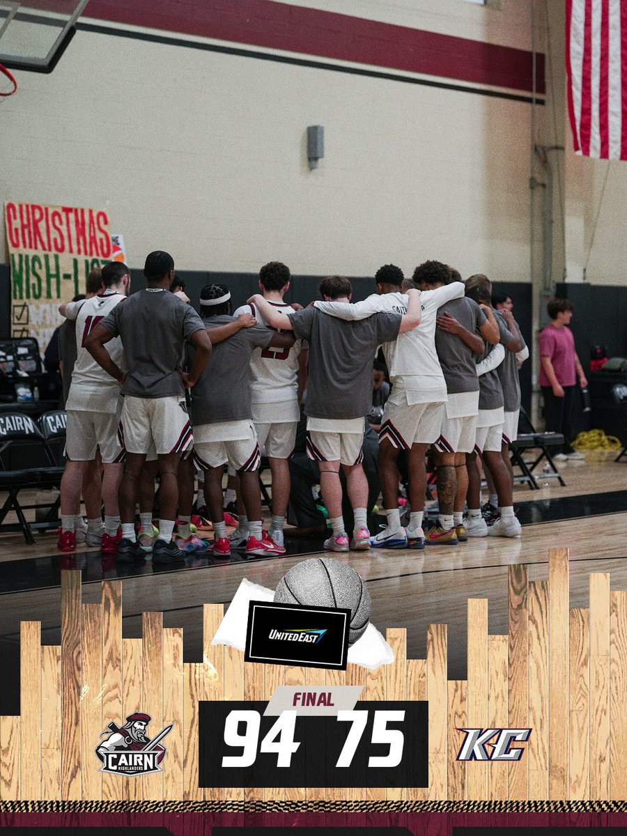 CairnAthletics's tweet photo. 1-0 to begin conference play.
#PursueExcellence #CairnMBB #IamThird https://t.co/V8DrMaRbkQ