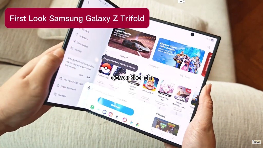 ocworkbench's tweet image. Hands-on the Samsung Galaxy Z Trifold [video] en.ocworkbench.com/hands-on-the-s… @SamsungSG #GalaxyZTriFold
