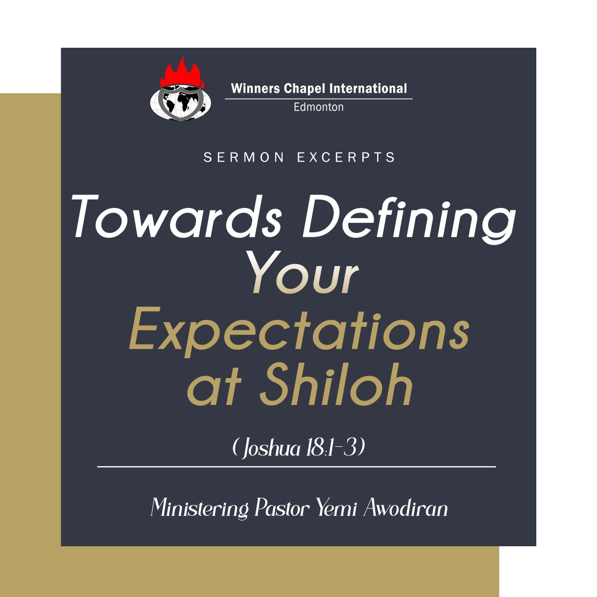 winnersedmonton's tweet photo. Towards Defining Your Expectations at Shiloh 2025  

Ministering: @yemi_awodiran 
Joshua 18:1-3 📖

The sick shall return healed, the oppressed delivered, and the challenged with their breakthrough testimonies in the name of 
Jesus Christ! Amen.

Jesus Is Lord! 

#Preshiloh https://t.co/oSJRv5JtdJ