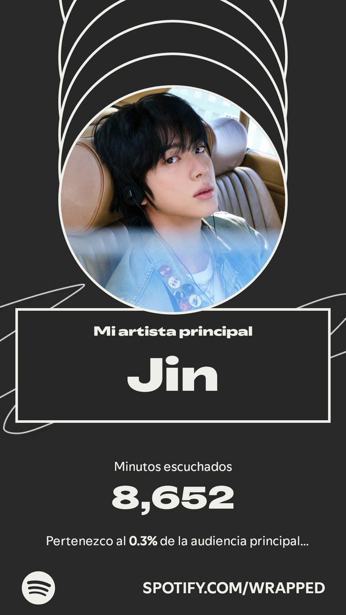 rm_btsmylife's tweet photo. Me encanta ver q Jin este en primer lugar🥹💜

ARMY ON SPOTIFY WRAPPED
#ARMYSpotifyWrapped
#SpotifyWrapped https://t.co/1O681SQjPF