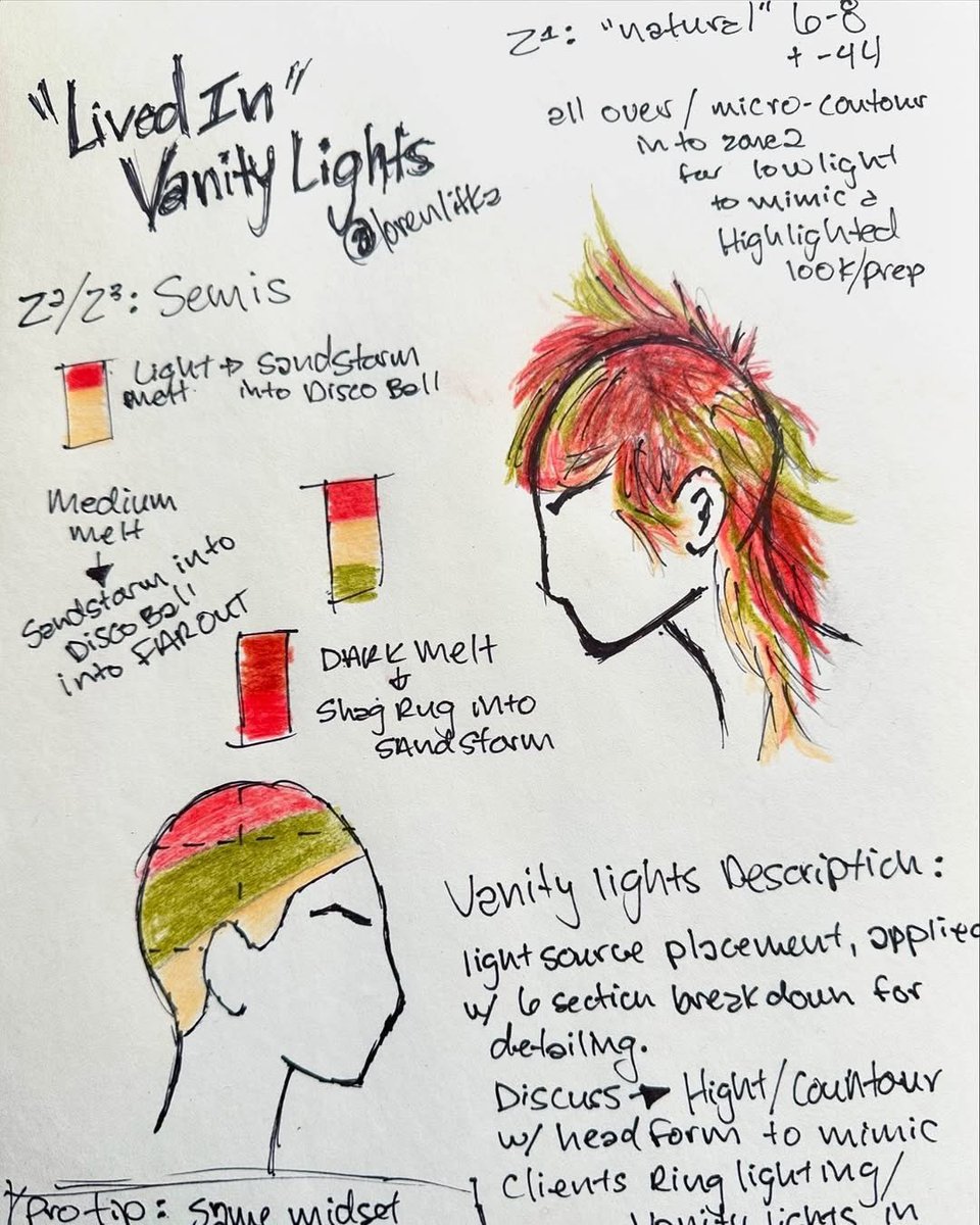 PivotPointIntl's tweet image. “Lived In” Vanity Lights 🤘😝🤘 #PulpRiot #HairColor #CutAndColor #Colorist #RockStar #ColorMelt #HairColors #PivotPoint #LearnForward (📸: lorenlifka)